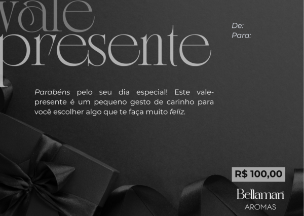 Cartão Presente R$ 100