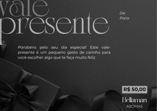 Cartão Presente R$ 50
